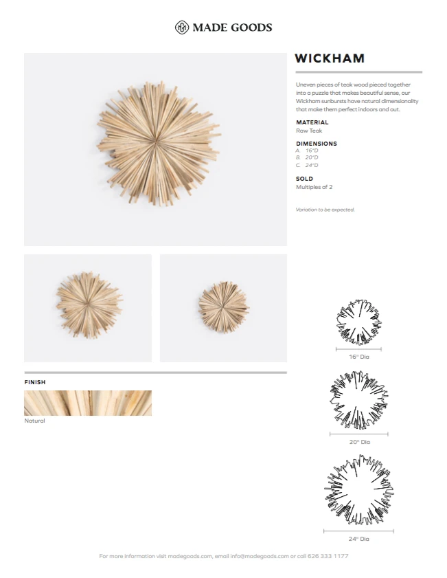 Made Goods New Arrivals Wickham Natural Raw Teak Wall Art 10 Made Goods New Arrivals Wickham Natural Raw Teak Wall Art