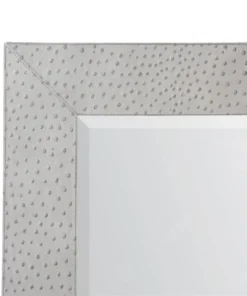 Made Goods Zsa Zsa Mirror Grey Ostrich Full Grain Leather New Arrivals 6 Made Goods Zsa Zsa Mirror Grey Ostrich Full Grain Leather New Arrivals