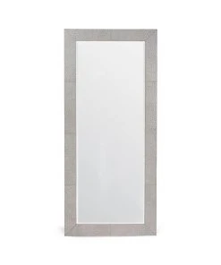 Made Goods Zsa Zsa Mirror Grey Ostrich Full Grain Leather New Arrivals