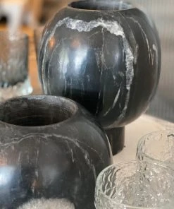 Made Goods Zuko Vase Black Marble Set New Arrivals