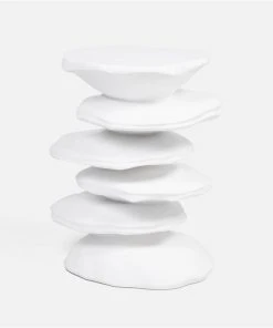 Made Goods Zuri Accent Table Flat White Resin New Arrivals