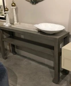 Made Goods New Arrivals Askel 60" Console Seal Faux Raffia