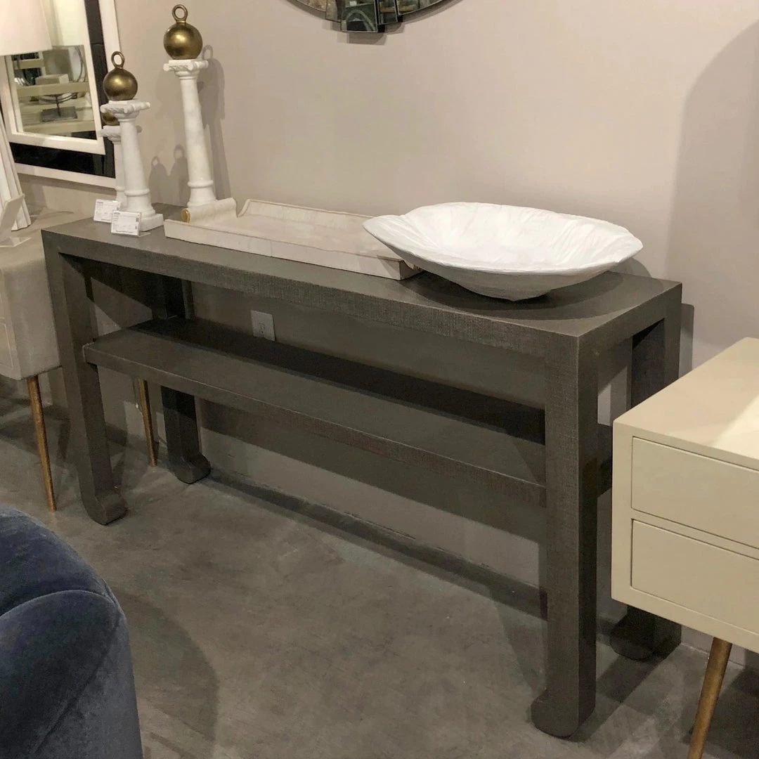 Made Goods New Arrivals Askel 60" Console Seal Faux Raffia 4 Made Goods New Arrivals Askel 60" Console Seal Faux Raffia