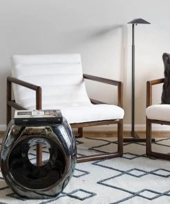 Made Goods New Arrivals Duffy Stool Metallic Charcoal