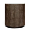 Made Goods Cara Side Table Dark Mushroom Faux Shagreen New Arrivals 1 Made Goods Cara Side Table Dark Mushroom Faux Shagreen New Arrivals