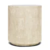 Made Goods New Arrivals Cara Side Table Ivory Faux Shagreen 2 Made Goods New Arrivals Cara Side Table Ivory Faux Shagreen