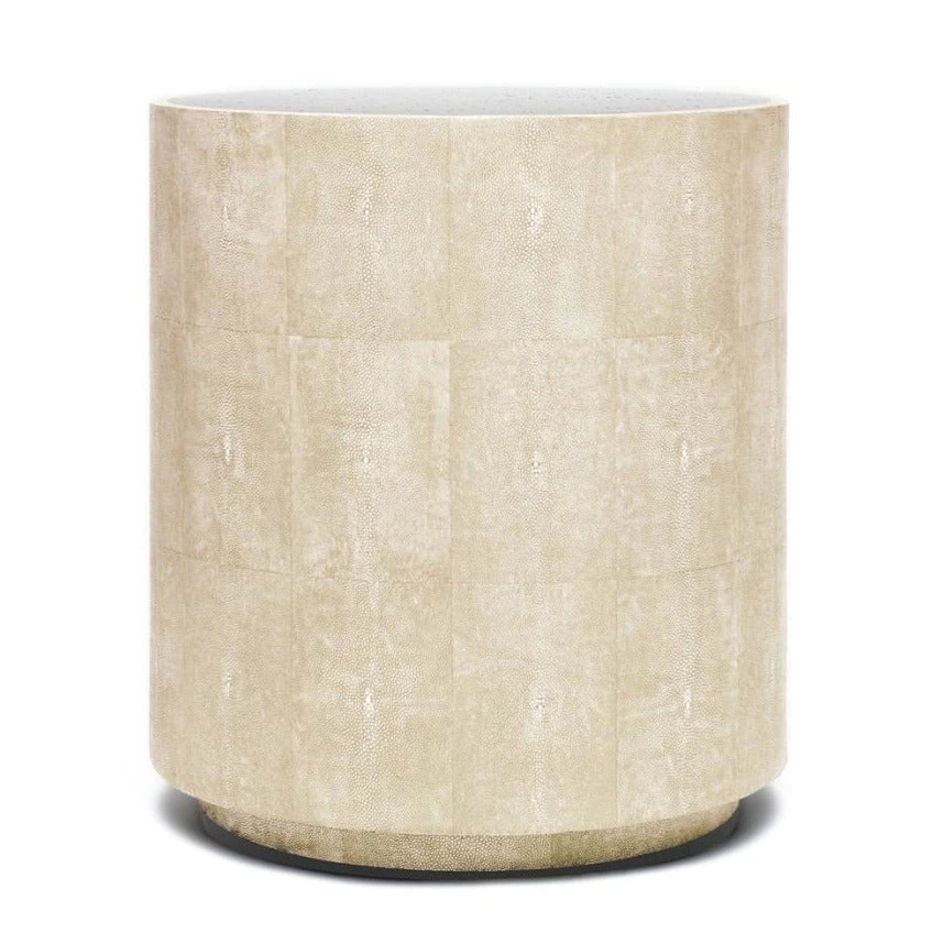 Made Goods New Arrivals Cara Side Table Ivory Faux Shagreen 3 Made Goods New Arrivals Cara Side Table Ivory Faux Shagreen