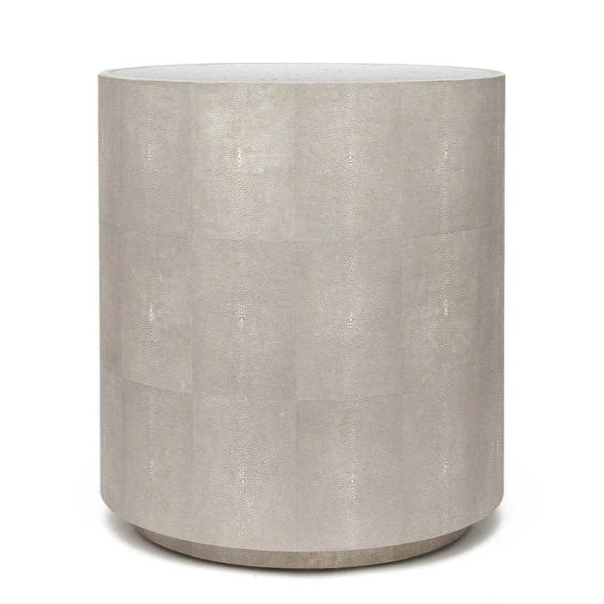Made Goods New Arrivals Cara Side Table Sand Faux Shagreen 3 Made Goods New Arrivals Cara Side Table Sand Faux Shagreen