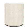 Made Goods Cara Side Table Snow Faux Shagreen 1 Made Goods Cara Side Table Snow Faux Shagreen