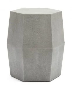 Made Goods New Arrivals Daryl Stool Castor Gray Faux Shagreen