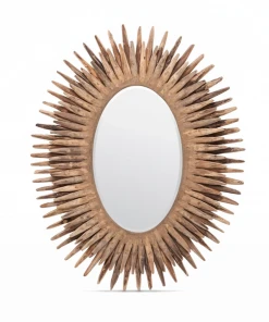 Made Goods Donatella Oval Mirror Natural