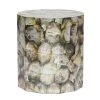 Made Goods Enzo Stool Silver Mother Of Pearl Shell 2 Made Goods Enzo Stool Silver Mother Of Pearl Shell
