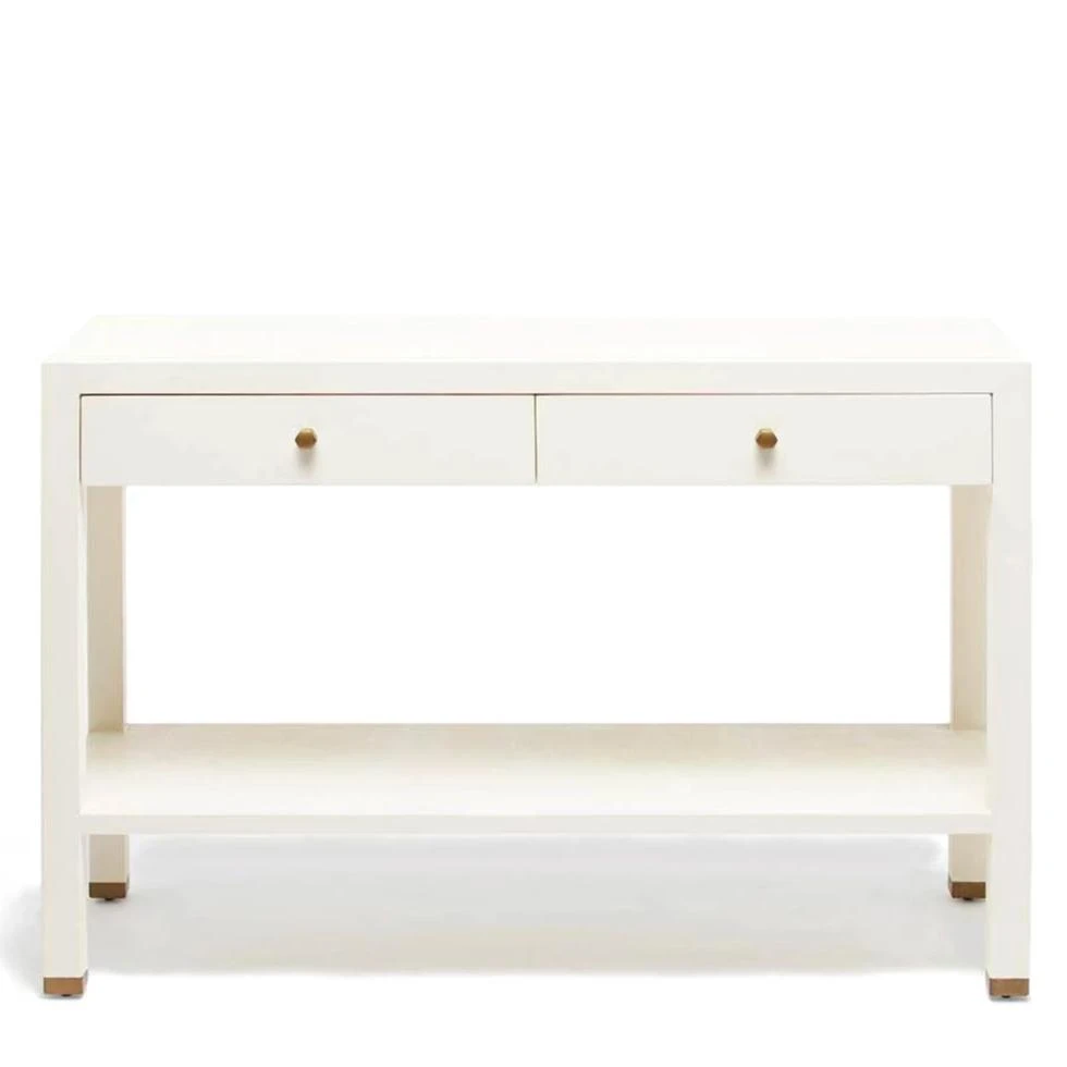 Made Goods Jarin Console White Faux Belgian Linen New Arrivals 4 Made Goods Jarin Console White Faux Belgian Linen New Arrivals