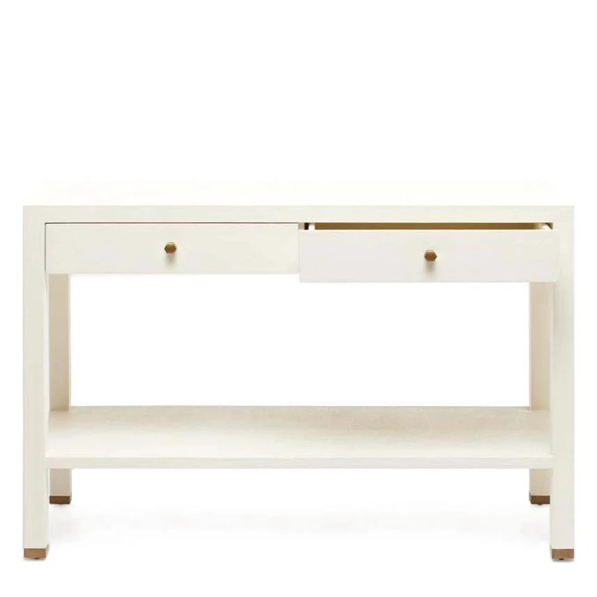 Made Goods Jarin Console White Faux Belgian Linen New Arrivals 5 Made Goods Jarin Console White Faux Belgian Linen New Arrivals