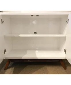 Worlds Away Bernard Two Door Cabinet Nickel