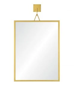 Mirror Home New Arrivals Welded Wall Mount Mirror Burnished Brass