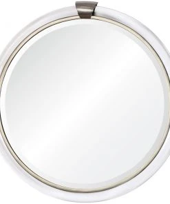 Mirror Home Acrylic And Nickel Round Mirror New Arrivals