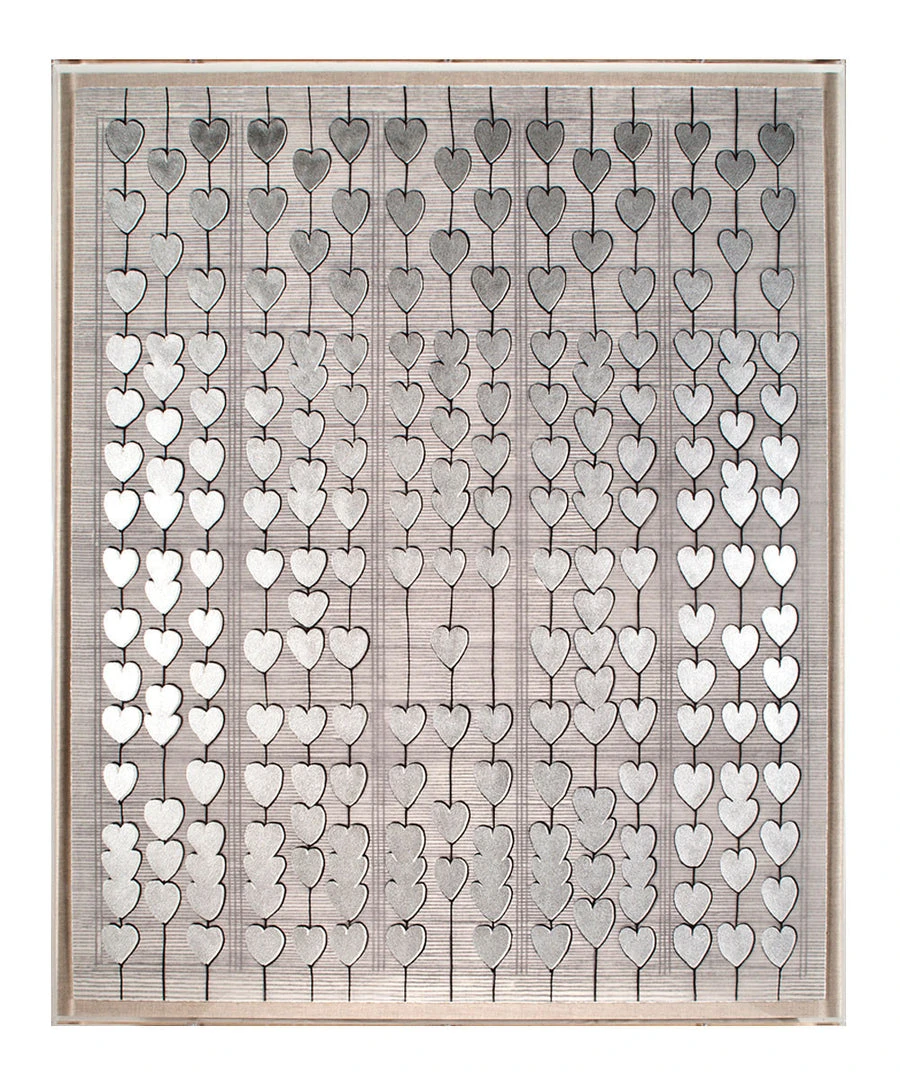 Natural Curiosities Cartier Heart Strings Silver Leaf Framed Artwork New Arrivals 3 Natural Curiosities Cartier Heart Strings Silver Leaf Framed Artwork New Arrivals