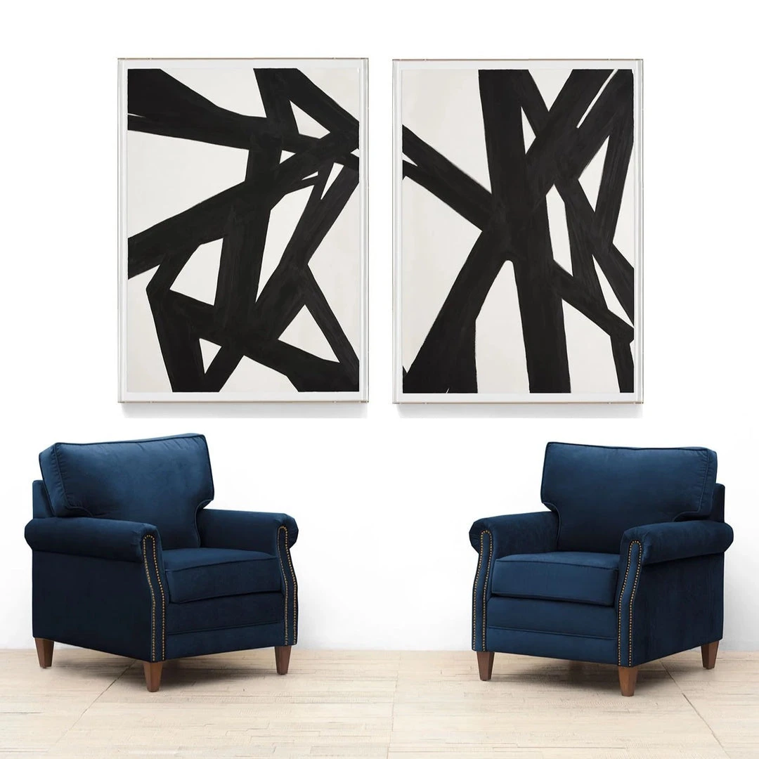 Natural Curiosities Black And White Abstract Painting 1 Framed Artwork Natural Curiosities Black And White Abstract Painting 1 Framed Artwork