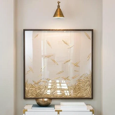 Natural Curiosities Golden Feathers Framed Artwork 6 Natural Curiosities Golden Feathers Framed Artwork