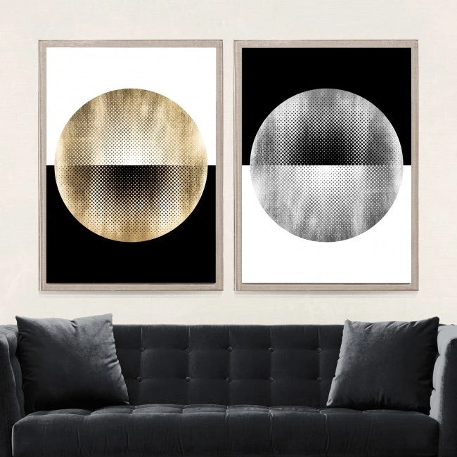 Natural Curiosities Halftone Circles Silver Framed Artwork New Arrivals 5 Natural Curiosities Halftone Circles Silver Framed Artwork New Arrivals