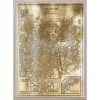 Natural Curiosities Gold City Map Artwork - Los Angeles New Arrivals