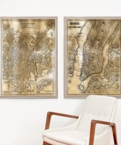 Natural Curiosities Gold City Map Artwork - San Francisco