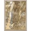 Natural Curiosities New Arrivals Gold City Map Artwork - New York