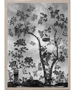 Natural Curiosities Rococo Black And Silver 1 Framed Artwork New Arrivals