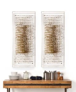 Natural Curiosities Vertical Golden Feathers Framed Artwork New Arrivals 6 Natural Curiosities Vertical Golden Feathers Framed Artwork New Arrivals