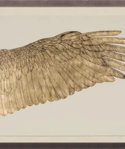 Natural Curiosities Wings Of Love Gold Right Framed Artwork