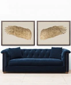 Natural Curiosities Wings Of Love Gold Right Framed Artwork