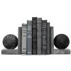 Noir New Arrivals Black Marble Bookends 2 Noir New Arrivals Black Marble Bookends