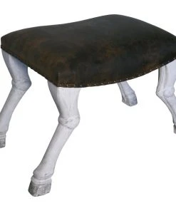 Noir New Arrivals Claw Leg Saddle Stool
