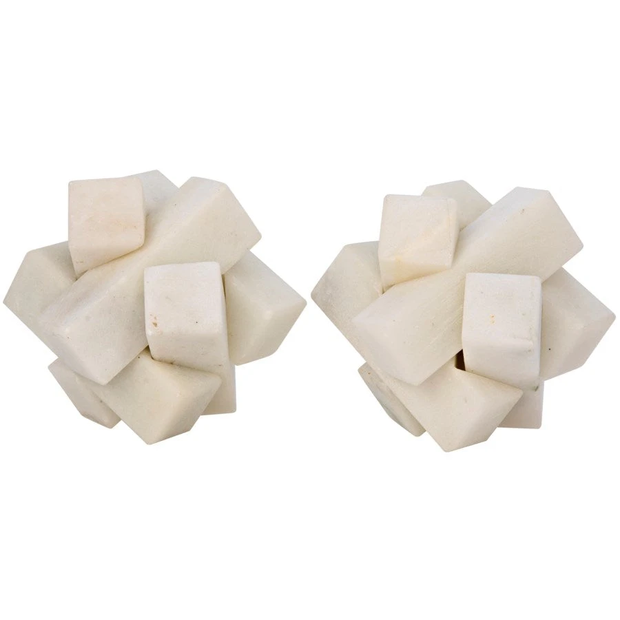 Noir New Arrivals Cube Puzzle Object Set Of Two White Stone 3 Noir New Arrivals Cube Puzzle Object Set Of Two White Stone