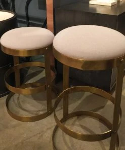Noir Dior Bar And Counter Stool Antique Brass