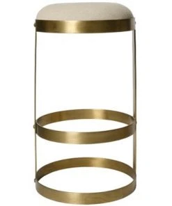 Noir Dior Bar And Counter Stool Antique Brass