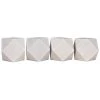 Noir Polyhedron Candle Holders Set Of Four White Marble 1 Noir Polyhedron Candle Holders Set Of Four White Marble