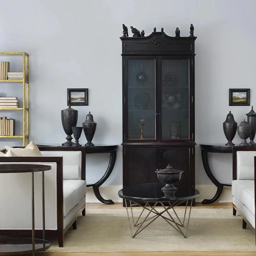 Oly Studio Fersen Half Table Black Resin New Arrivals 4 Oly Studio Fersen Half Table Black Resin New Arrivals