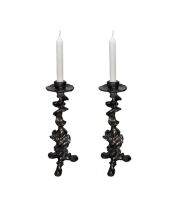 Oly Studio New Arrivals Klemm Candlesticks Antiqued Bronze Set Of Two