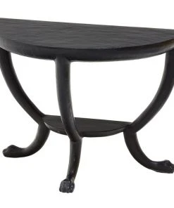 Oly Studio Fersen Half Table Black Resin New Arrivals