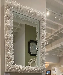 Made Goods Ophelia Rectangle Mirror White