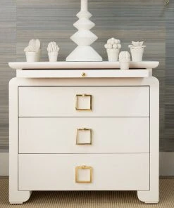 Bungalow 5 Elina 3 Drawer Side Table White 14 Bungalow 5 Elina 3 Drawer Side Table White