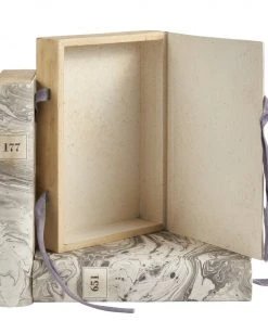 E Lawrence New Arrivals Hand Painted Gray Marble Box Set Of Three