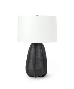 Palecek Keiko Table Lamp Charcoal