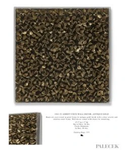 Palecek Adrift Coco Wall Decor Antique Gold 11 Palecek Adrift Coco Wall Decor Antique Gold