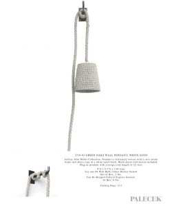 Palecek New Arrivals Green Oaks Wall Pendant White Sand 13 Palecek New Arrivals Green Oaks Wall Pendant White Sand