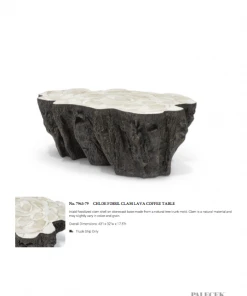 Palecek Chloe Fossil Clam Lava Coffee Table New Arrivals 18 Palecek Chloe Fossil Clam Lava Coffee Table New Arrivals