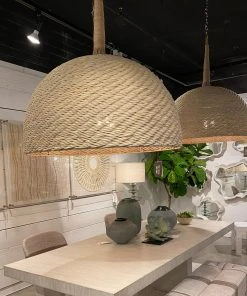 Palecek Wisteria Pendant Oversized Whitewash