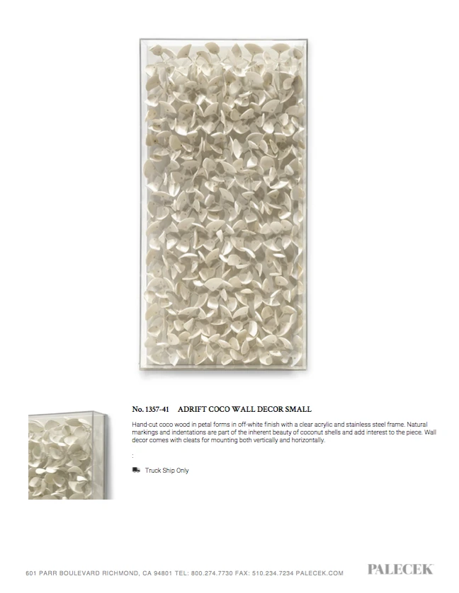 Palecek Adrift Coco Wall Decor Natural Small 6 Palecek Adrift Coco Wall Decor Natural Small